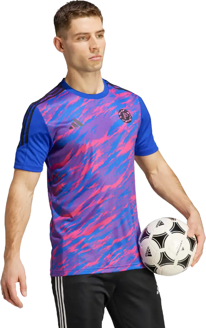 Pánský fotbalový dres Adidas Pogba Training modro-růžový