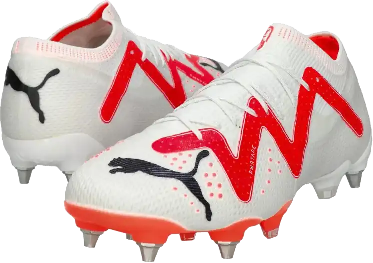 Pánské kopačky kolíky Puma Future Ultimate L MxSG bílo-červené