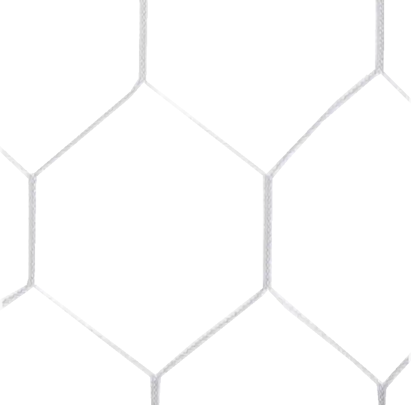 Branková síť 7,32x2,44 m, PP 4 mm bílá