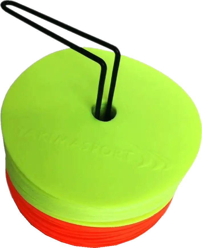 Vytyčovací mety Yakimasport ploché sada 20 ks průměr 14 cm