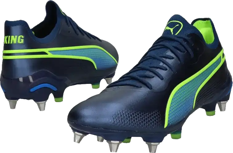 Pánské kopačky kolíky Puma King Ultimate MxSG modré