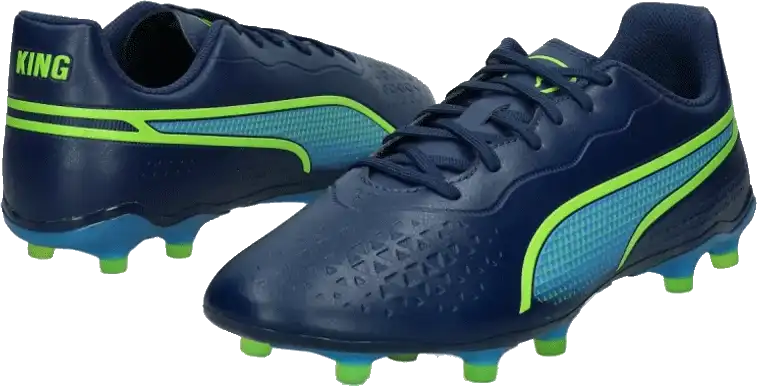 Pánské kopačky lisovky Puma King Match FG/AG modré