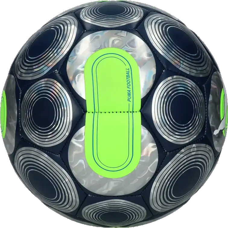 Fotbalový míč Puma Cage Ball Fire Orchid velikost 5 modro-stříbrný