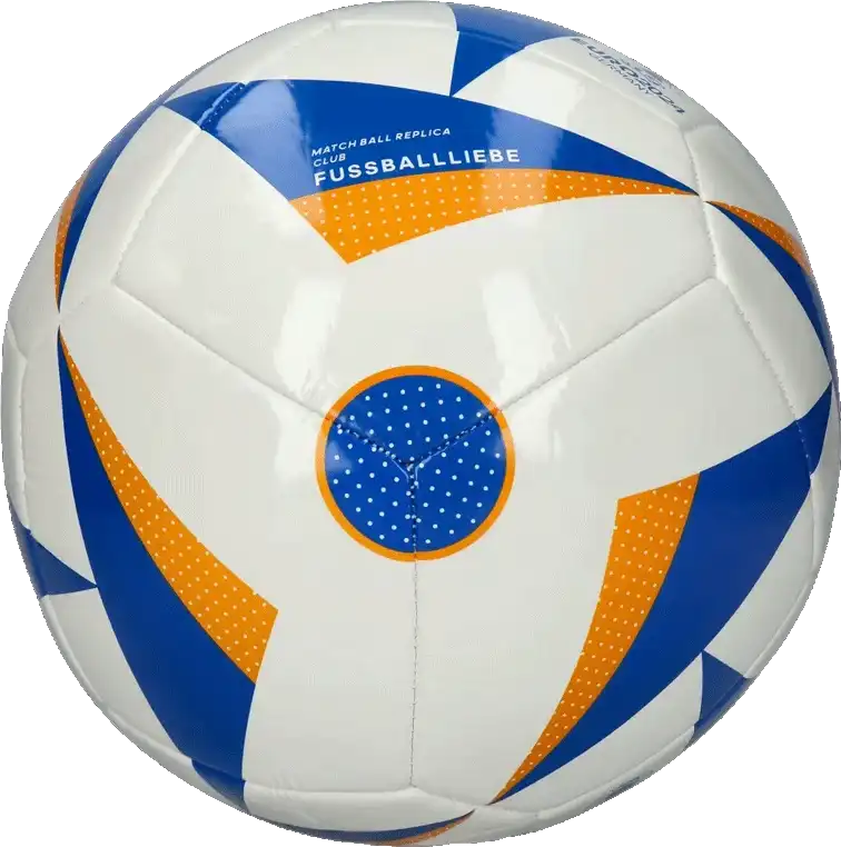 Fotbalový míč Adidas Fussballiebe 2024 Club velikost 5 bílo-modrý