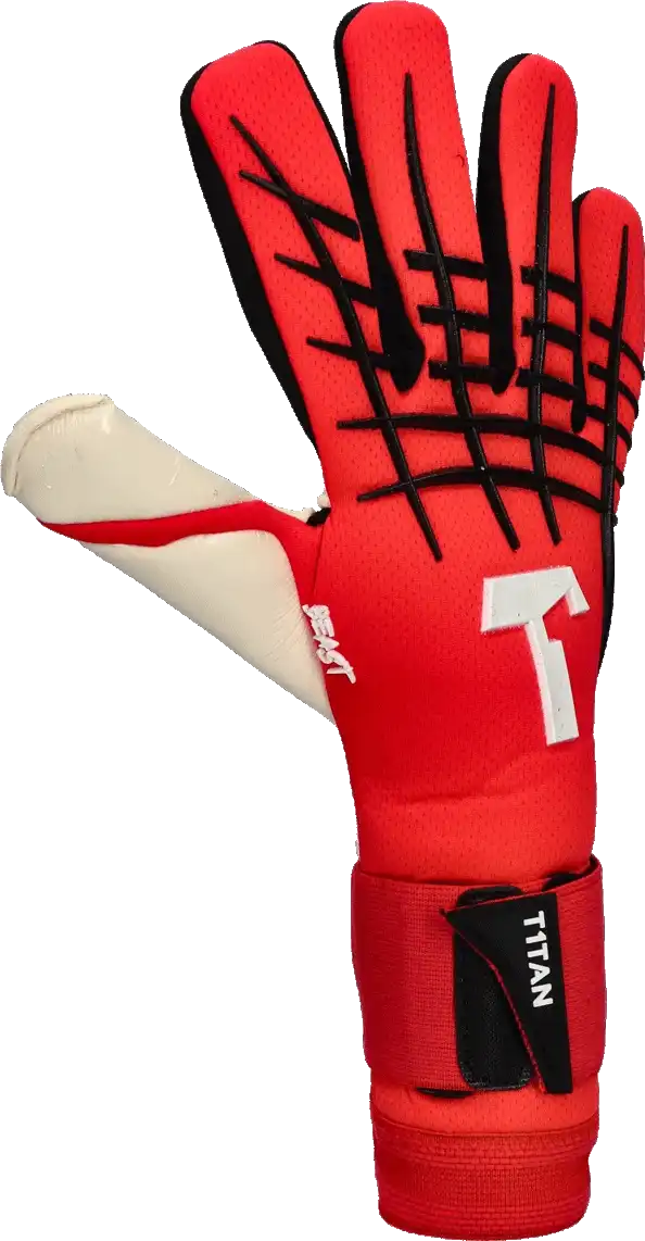 Pánské brankářské rukavice T1TAN White Beast 3.0 červené