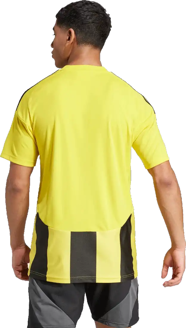 Pánský fotbalový dres Adidas Striped 24 žluto-černý