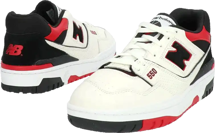 Pánská lifestylová obuv New Balance 550 bílo-červená
