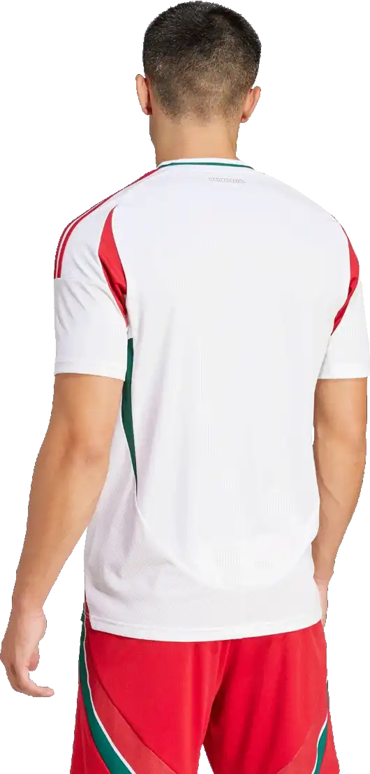 Pánský venkovní fotbalový dres Adidas Maďarsko 2024 bílý