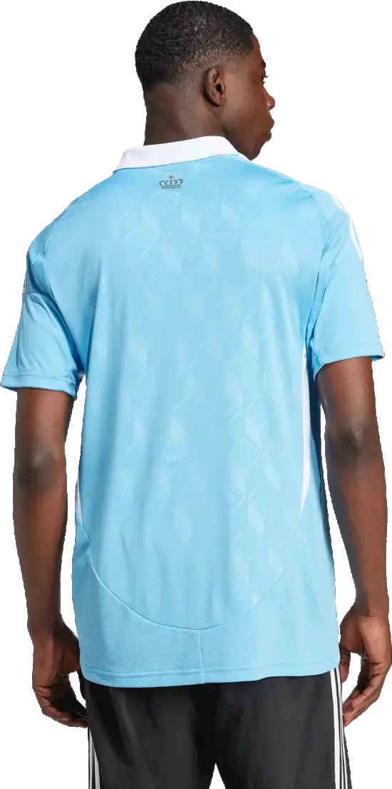 Pánský venkovní fotbalový dres Adidas Belgie 2024 blankytný