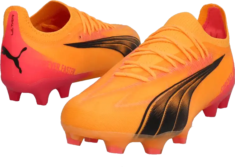 Pánské kopačky lisovky Puma Ultra Ultimate FG/AG oranžové2