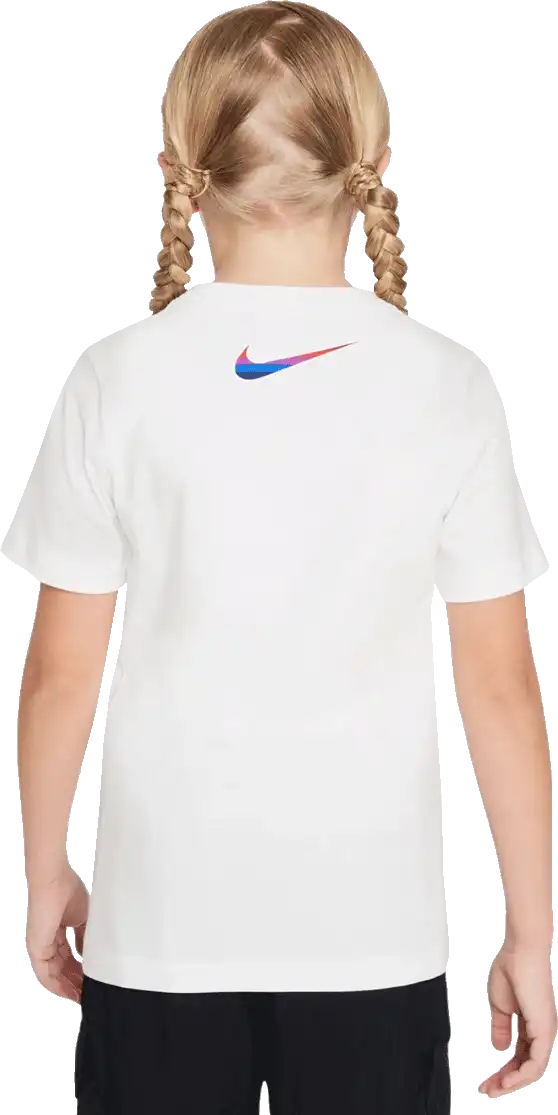 Dětské fotbalové tričko Nike Anglie 2024 Crest bílé