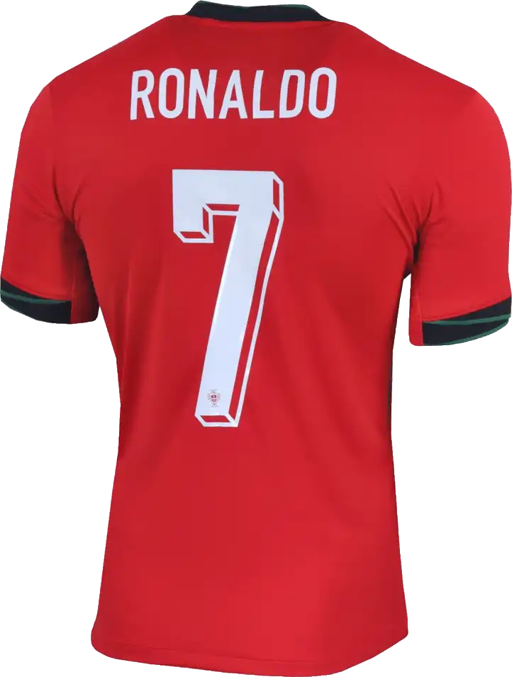 Pánský domácí fotbalový dres Nike Portugalsko 2024 červený Ronaldo 7