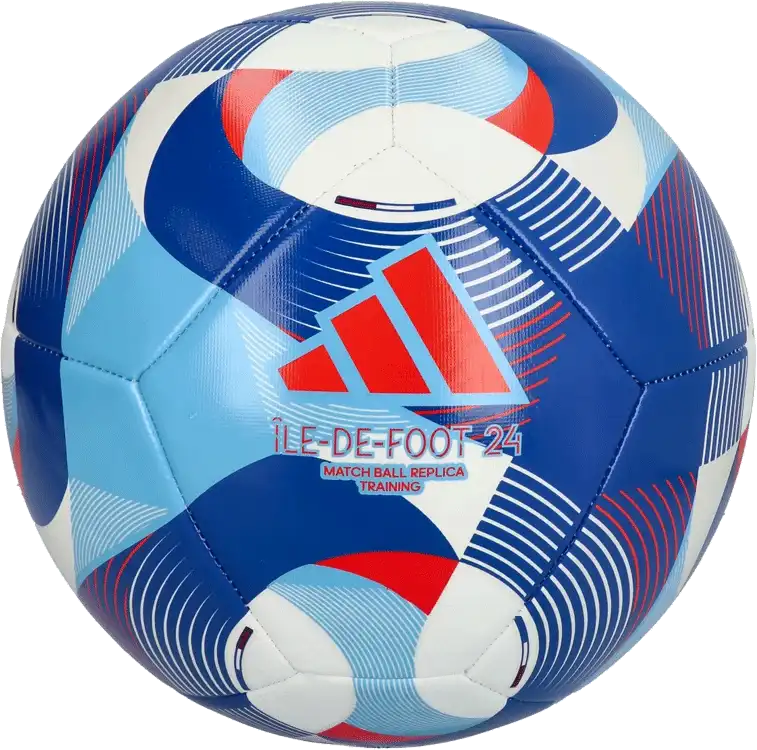 Fotbalový míč Adidas Ile De Foot 24 Training velikost 5 modrý