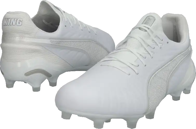 Pánské kopačky lisovky Puma King Ultimate FG/AG zcela bílé