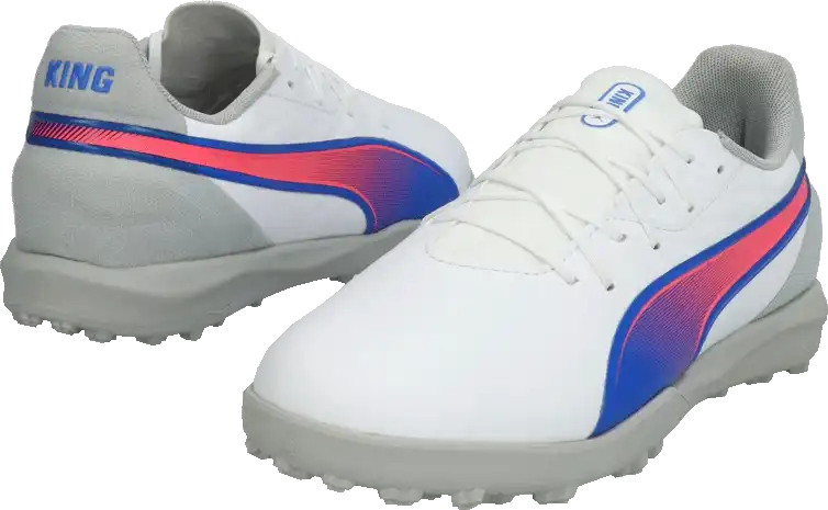 Dětské kopačky turfy Puma King Match TT bílé