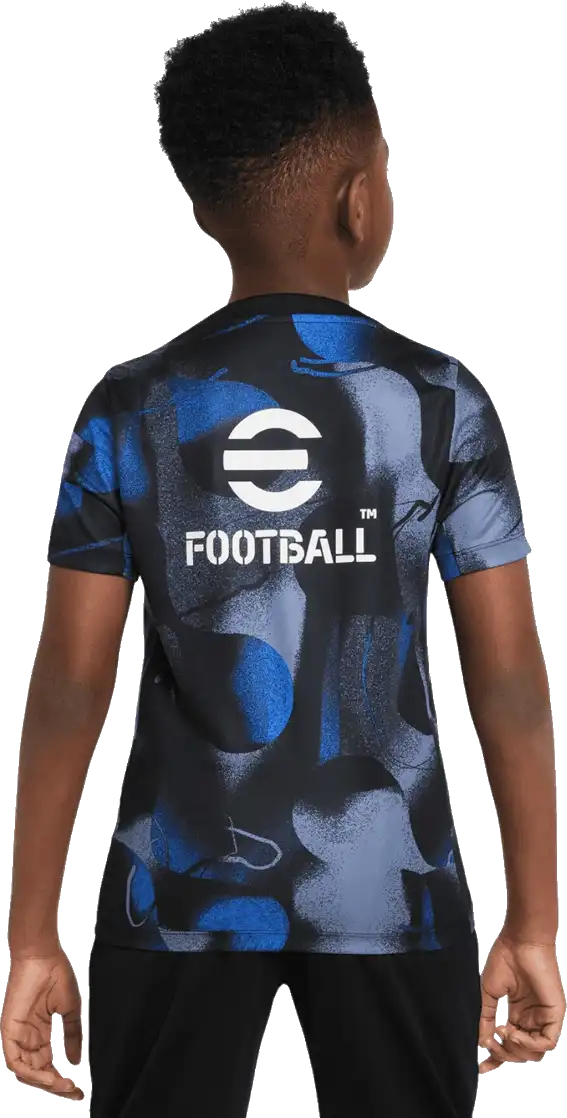 Dětské předzápasové tričko Nike Inter Milan 24/25 černé