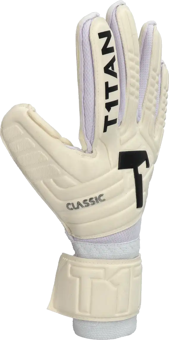 Pánské brankářské rukavice T1TAN Classic 1.0 White Out bílé