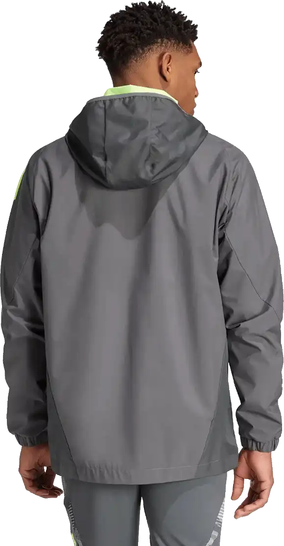 Pánská šusťáková bunda Adidas Tiro 24 Competiton Allweather šedá
