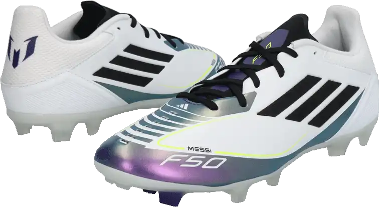 Pánské kopačky lisovky Adidas F50 League Messi FG/MG bílé