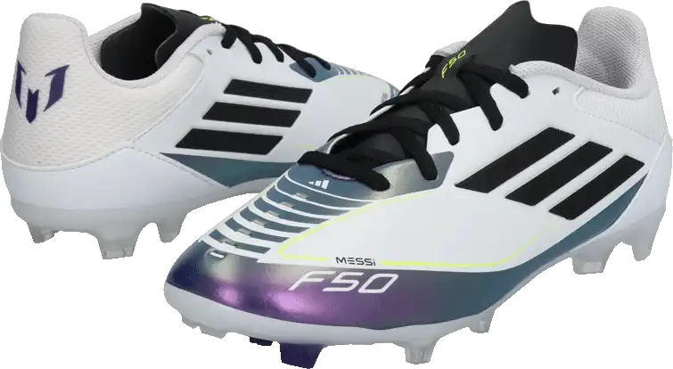 Dětské kopačky lisovky Adidas F50 League Messi FG/MG bílé