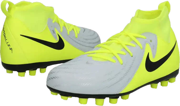 Dětské kopačky lisovky Nike Phantom Luna II Academy AG limetkově-šedé