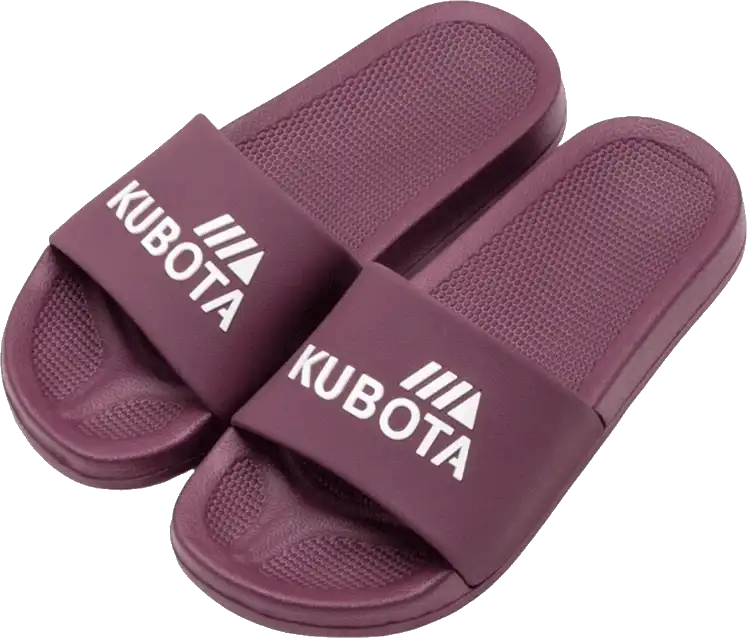 Unisex pantofle Kubota Basic bordó