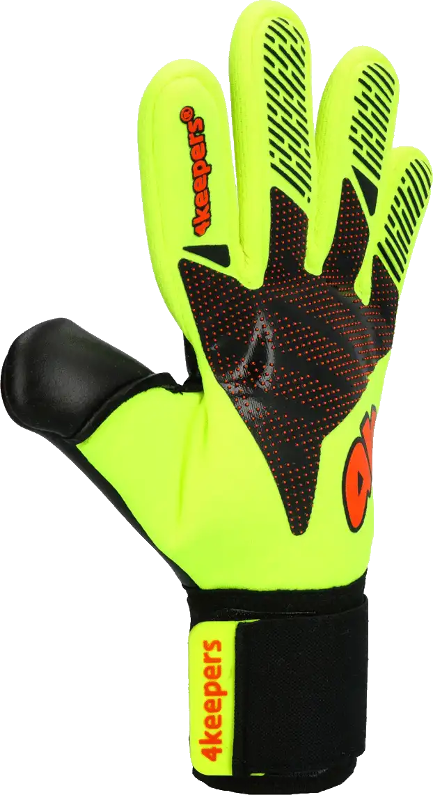 Dětské brankářské rukavice 4keepers Elite Venom NC žluto-černé