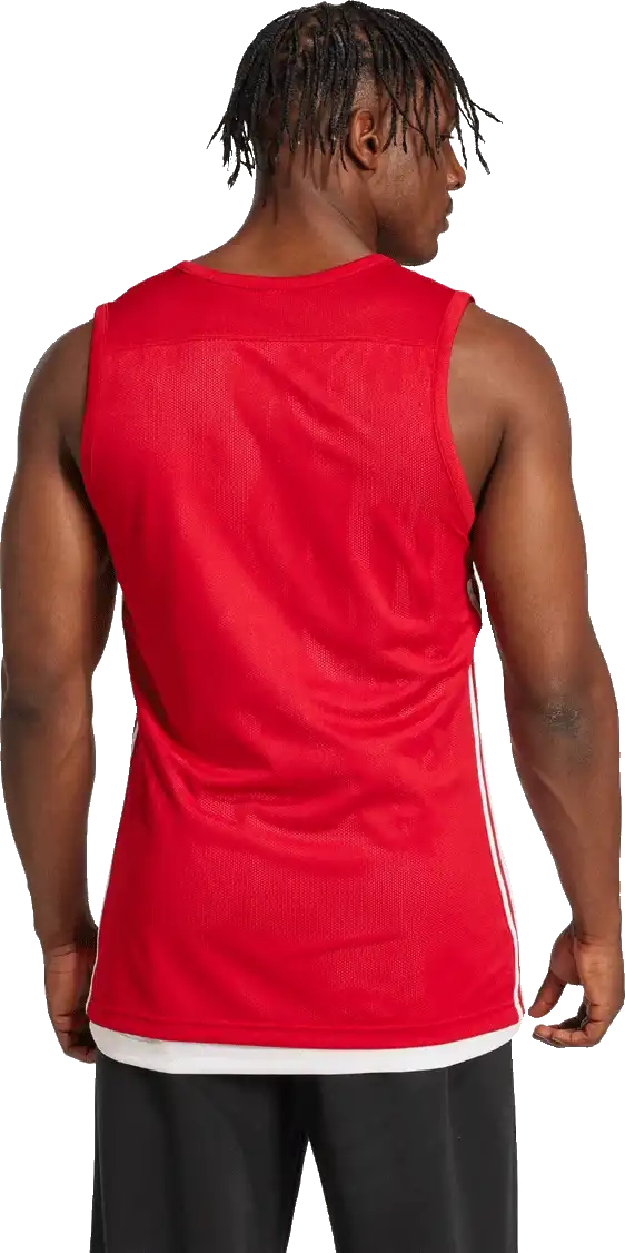 Pánský oboustranný dres bez rukávů Adidas 3G Speed Reversible červený