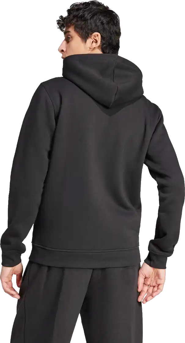 Pánská mikina s kapucí a zapínáním Adidas Trefoil Essentials FZ černá