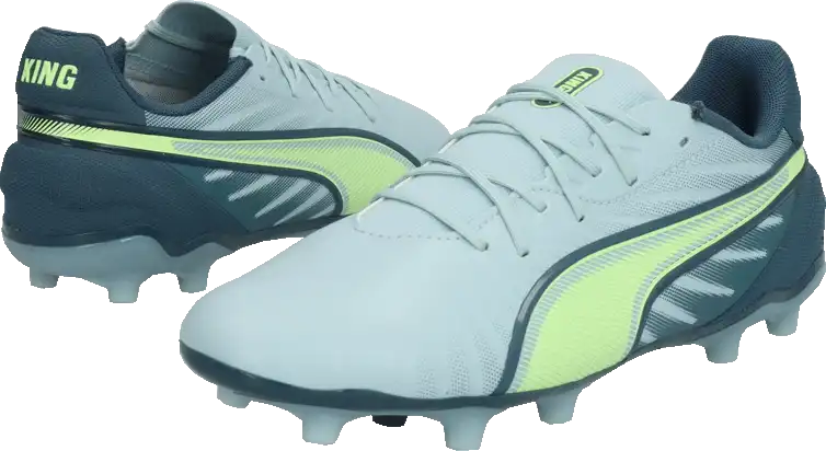 Dětské kopačky lisovky Puma King Match FG/AG blankytné
