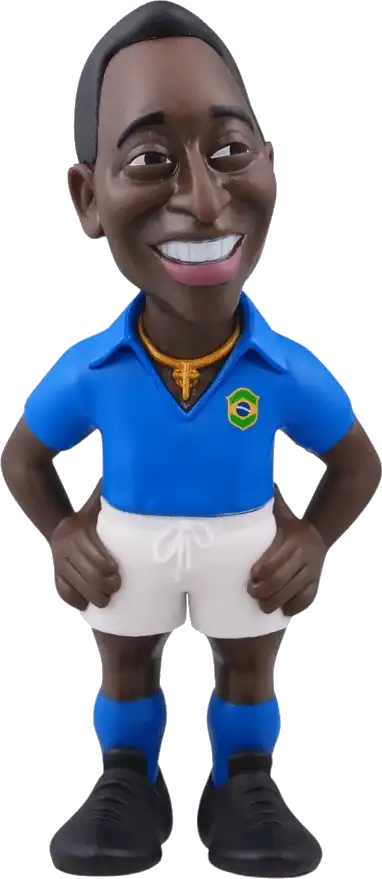 Sběratelská figurka Minix Brazílie Pelé 12 cm modrá