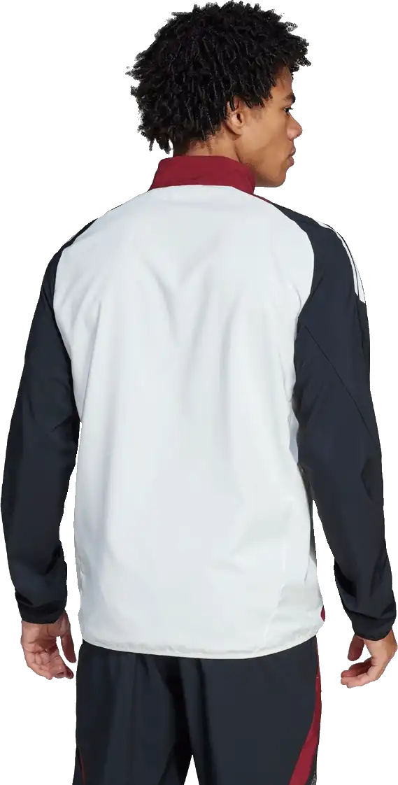 Pánská prezentační bunda Adidas Manchester United 24/25 bílo-černá