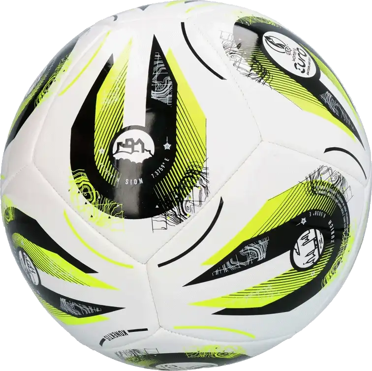 Fotbalový míč Adidas Women's EURO 2025 Club velikost 3 bílý2