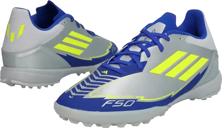 Pánské kopačky turfy Adidas F50 League Messi TF stříbrné