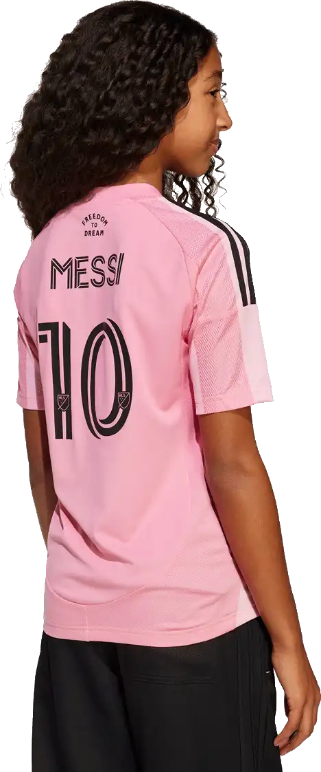 Dětský domácí dres Adidas Inter Miami Messi 10 CF 25/26 růžový