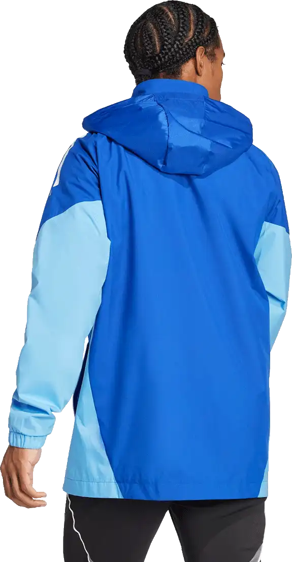 Pánská bunda s podšívkou Adidas Tiro 25 Competiton Allweather modrá