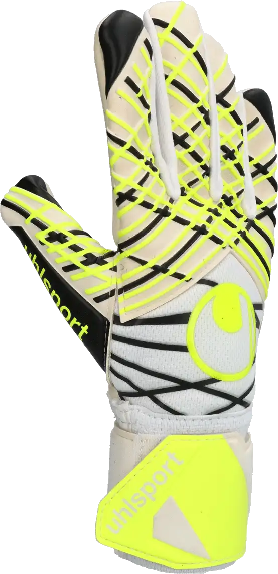 Dětské brankářské rukavice Uhlsport Absolutgrip HN Pro bílo-žluté