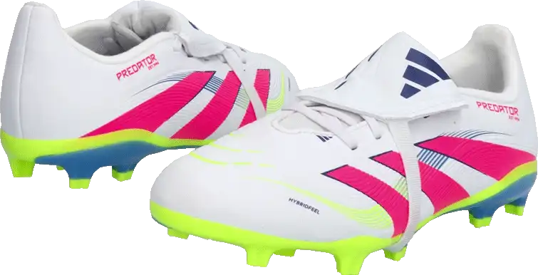 Dětské kopačky lisovky Adidas Predator League FT FG bílo-růžové
