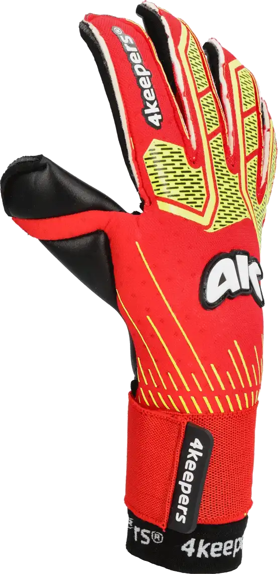 Dětské brankářské rukavice 4keepers Neo Lava RF2G červené