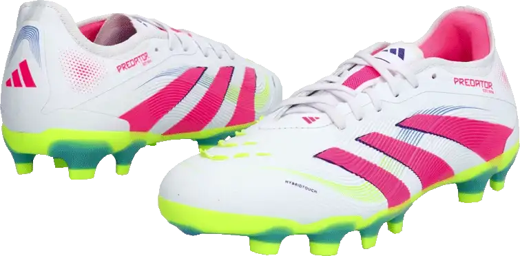 Pánské kopačky lisovky Adidas Predator Pro MG bílo-růžové