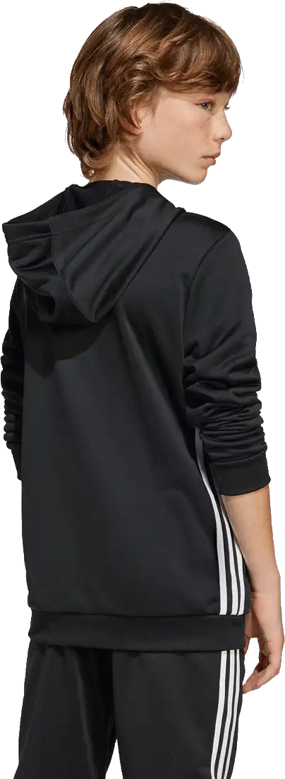 Dětská měkká mikina s kapucí Adidas Tiro 25 Essentials Sweat černá