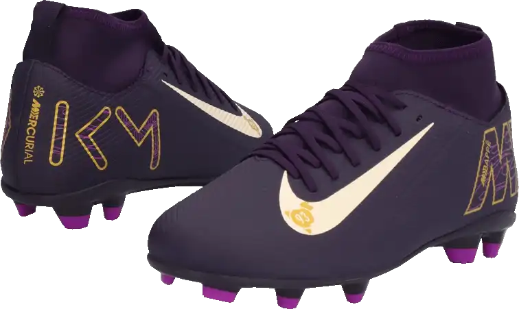 Dětské lisovky Nike Mercurial Superfly 10 Club Kylian Mbappé FG/MG fialové