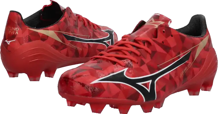 Pánské kopačky lisovky Mizuno Alpha II 40th Elite FG červené