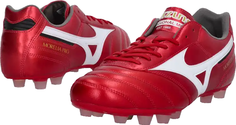 Pánské kopačky lisovky Mizuno Morelia II 40th Pro FG červené2