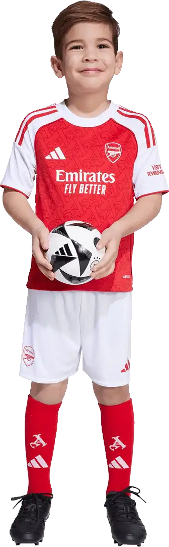 Dětská domácí souprava Adidas Arsenal FC 25/26 malé děti bílo-červená