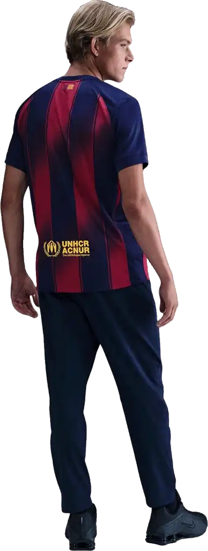 Pánský domácí fotbalový dres Nike FC Barcelona 25/26 modro-červený