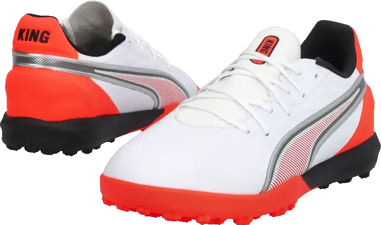 Dětské kopačky turfy Puma King Match TT bílé2