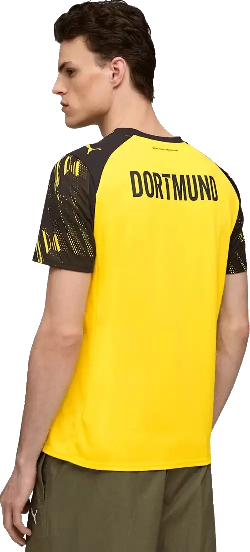 Pánský domácí fotbalový dres Puma Borussia Dortmund 25/26 žluto-černý