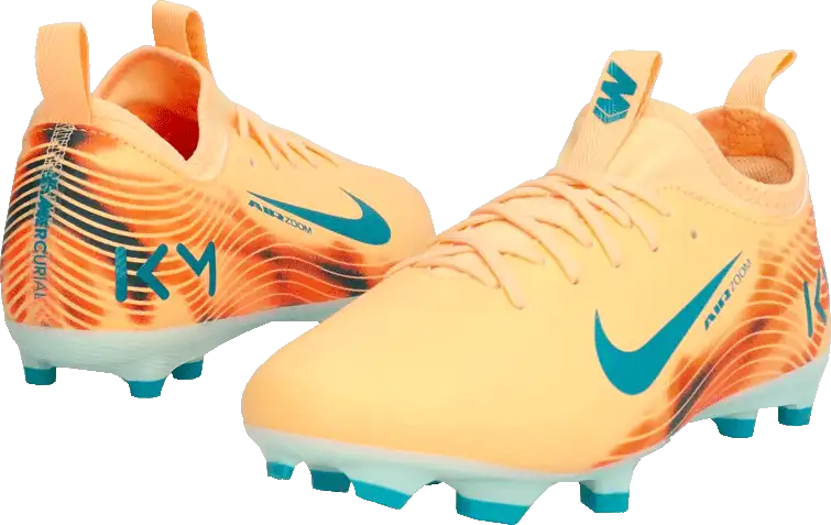 Dětské lisovky Nike Zoom Mercurial Vapor 16 Academy Kylian Mbappé FG/MG oranžové2