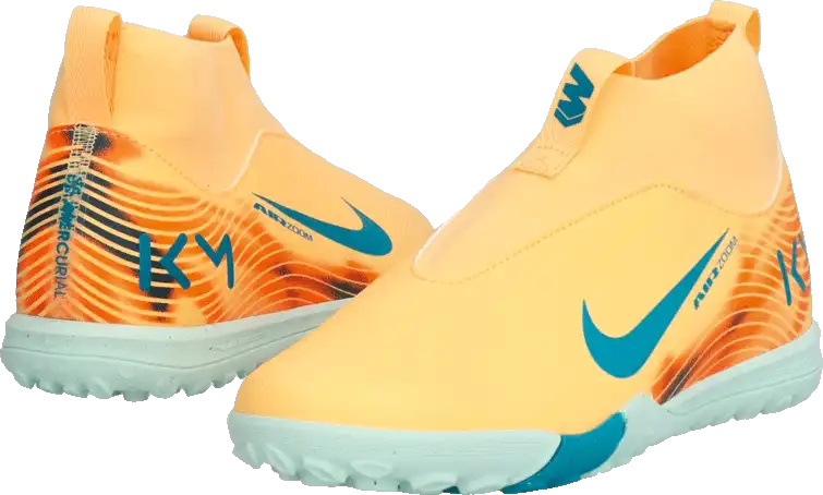 Dětské turfy Nike Zoom Mercurial Superfly 10 Academy Kylian Mbappé TF oranžové2